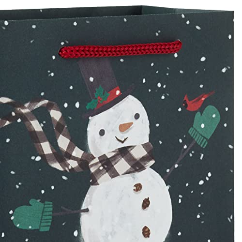 Hallmark Classic Christmas Gift Bag Assortment (8 Bags: 2 Small 5", 3 Medium 8", 3 Large 11") Red and Green, Santa Claus, Snowman, Red Truck, Plaid, Snowflakes, Merriest Christmas to You - Thumbnail 6