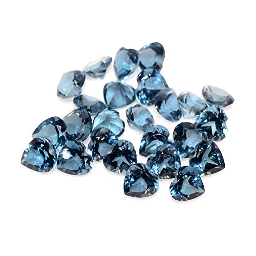 Topaze bleue de Londres 7mm AAA, la pierre calibrée pour éviter les défauts de sertissage