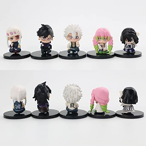 Kozrlib 15 Pcs Demon Figure Anime Action Figures Q Version Model Toys Birthday Halloween (1.57Inch) #TOP4