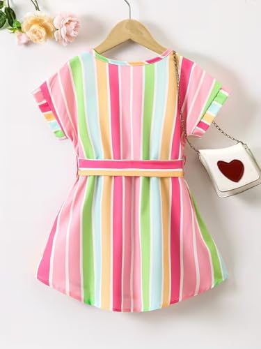 Image of OLMRJKD Kid Toddler Girl Clothes Summer Short Sleeve Figure Graphic Tee Shirt + Shorts Summer Outfits Set