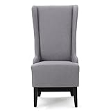 Christopher Knight Home Callie Fabric Dining Chair, Light Grey