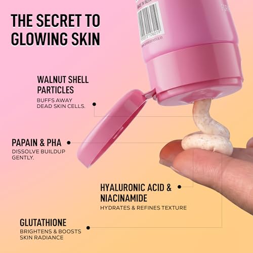 Image of RENEE Everyday Face Bright Face Scrub | Gently Exfoliates Dead Skin | Brightens Skin, Evens Skin Tone & Texture | Infused With Niacinamide, Glutathione & Hyaluronic Acid | 100g