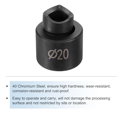 QUARKZMAN 2er Set Rohrdurchführungsstanze und Matrize 20mm Chromstahl Manuelle Durchbruchstanze für hydraulischen Durchbruchtreiber