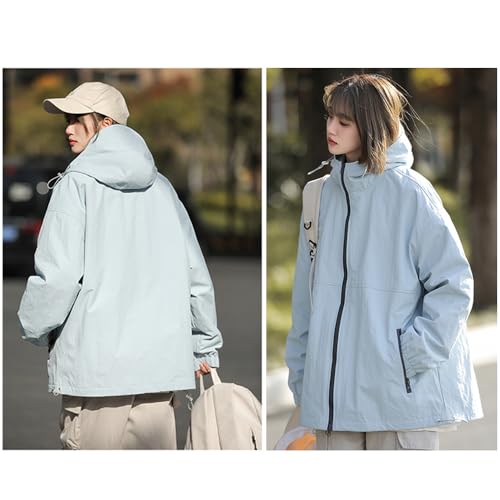 Couple's Outdoor Jacket, Spring and Autumn Windproof Hooded Jacket, Loose Jacket2