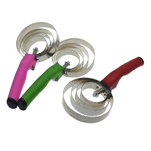 SUPVOX Barn Stable Stainless Steel Spring Curry Comb Ergonomic Grip for Horse Grooming Random Color Reversible Design for Shedding Tough Mud Removal