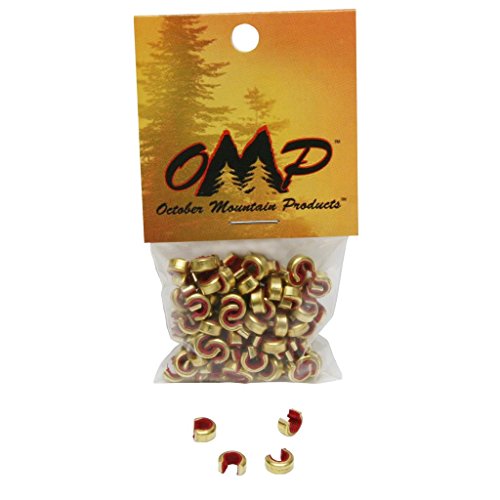 October Mountain Products Nock Sets XL (Red - 100 Pack)