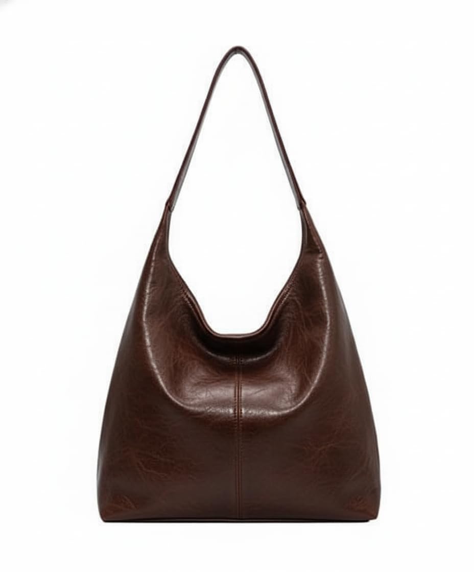 Women Hobo Shoulder Bag | Soft PU Leather Large Capacity Handbag | Stylish Casual Office & Daily Use Purse-image-28