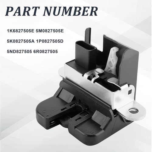 Heckklappenschloss Kofferraumschloss für Golf 5 6 1K1 5K1 Plus für Passat 3C 365 B6 B7 Altea 5P Leon 1P 5F Toledo Heckklappen-Kofferraumdeckel Replace# 1K6827505E 5K0827505A 1T0827505H