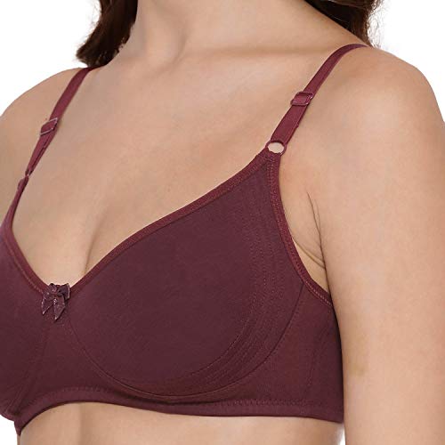 Image of Lyra Women's Moulded Encircled Bra(513) Pack of 2 White & Black,30B