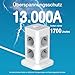 TESSAN Regleta Enchufes Proteccion Sobretension 3600W 16A Imagen de TESSAN Regleta Enchufes Proteccion Sobretension 3600W 16A