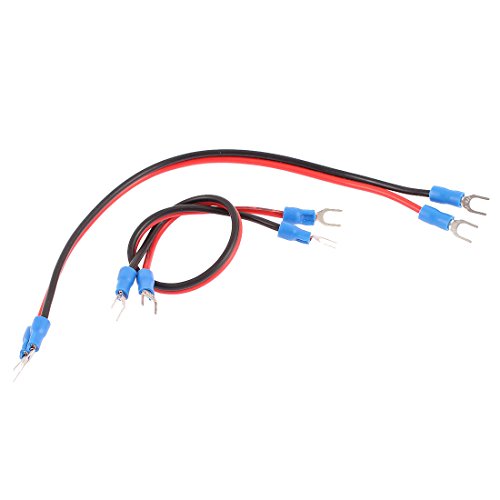 Aexit Dual Heads Audio & Video Accessories Insulated Fork Terminals Jumper Cable Connectors & Adapters Connectors 2Pcs