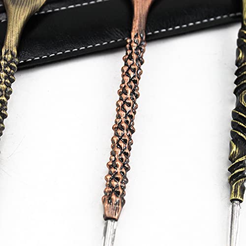 Hookah Fork With Poker Combination - Nargile Sheesha Narguile Cachimbas Shisha Fork Poker Mace Twist Shape 2Pcs (Gold) #TOP6