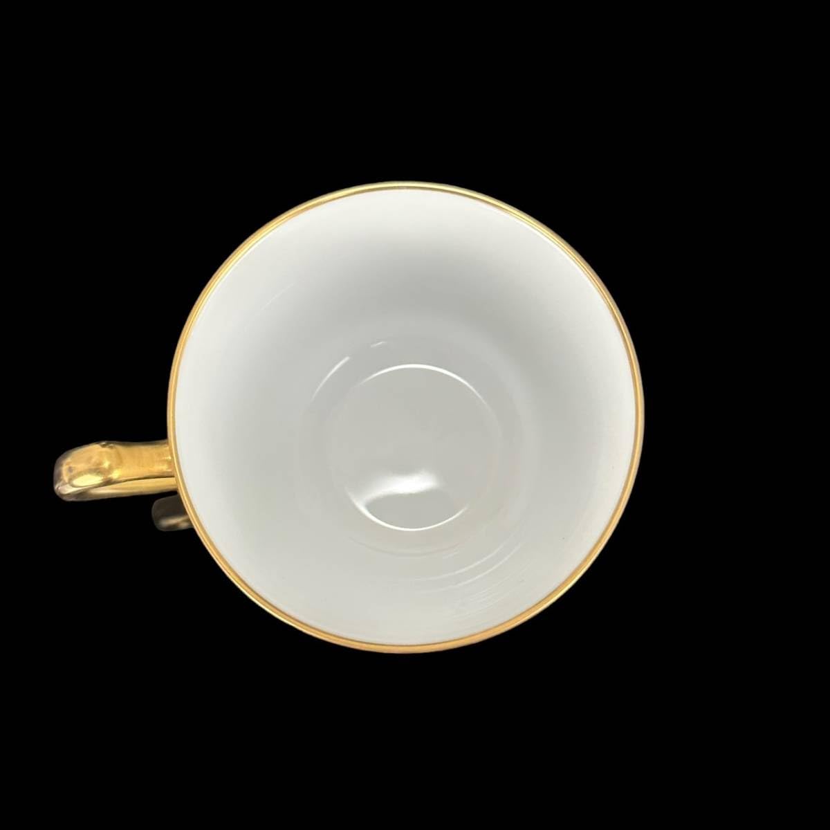 『美品』 大倉陶園 陶器製コーヒーカップ 金色の取っ手付き imgrc0067598256.jpg