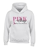 P&B Breast Cancer Awareness Pink Strong Hooded, 3XL, White
