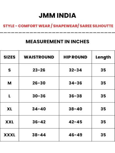 Image of Amazon Brand - Anarva Women Cotton Blended Saree Shapewear Regular Petticoat Skirt For Saree