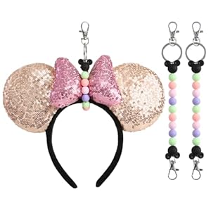 Obavioy 2Pcs Mouse Ear Headband Hol...