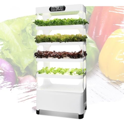 WNGJZZYC 5 Floors Aeroponic Tower Garden System, with LED Grow
