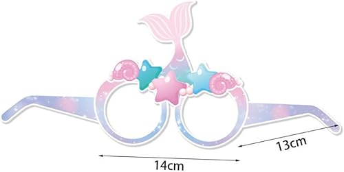 Miniatura 3 de Abaodam 48 lentes de sirena bajo el mar, regalos para fiestas, fotomatón, accesorios hawaianos sobre gafas