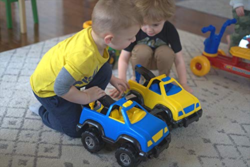 Back Bay Play Construction Toys 15" Yellow Tow Truck Vehicle Pretend Play - Sand Toys - Indoor Outside Toys For Toddlers 3 And Up – Made In Usa #TOP4