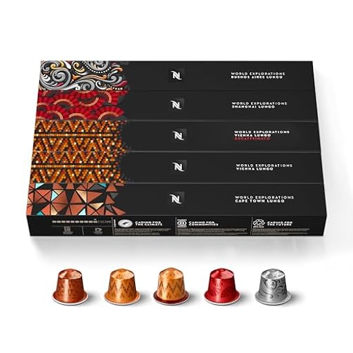 Pack de 100 cápsulas de café Lungo Nespresso Original World Explorations (Cape Town, Vienna, Vienna Decaffeinato, Shanghai, Buenos Aires) | Ya disponible en tu tienda friki favorita! En mundofriki.es! Pack de 100 cápsulas de café Lungo Nespresso Original World Explorations (Cape Town, Vienna, Vienna Decaffeinato, Shanghai, Buenos Aires) | Ya disponible en tu tienda friki favorita! En mundofriki.es!