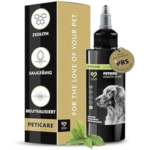 Spezial Wund-Puder für Hunde, Katzen | bei Wunden Aller Art | 100% hochwertiges Zeolith-Pulver | hohe Saugfähigkeit | einzigartiges PRS® System für Lange Wirkung – 70 g – petDog Health 2106