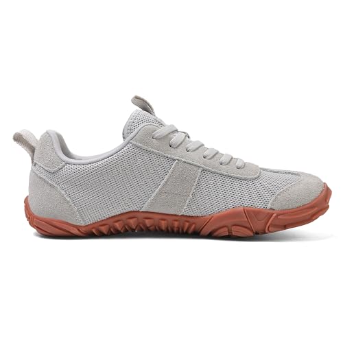 Image of UBFEN Womens Barefoot Shoes Mens Wide Toe Box Zero Drop Minimalist Sneakers | Laces Up, Lightweight, Breathable, Comfortable, Suitable for Walking, Travel, Light Hiking, Trail Running, Tennis, Daily Wear