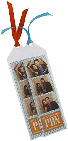 Photo Booth Nook Bookmark Sleeves - Vinyl Photobooth Strip Frames, Picture Strip Holder, Lightweight, Shatterproof Material - Ideas for Party Favors - 2 1/2 X 7 1/8-Inch (100 Count)