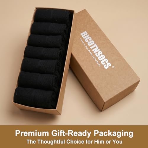Image of Womens Ankle Socks Cotton No-Show Comfortable Low-Cut Liner Kraft Paper Gift Box
