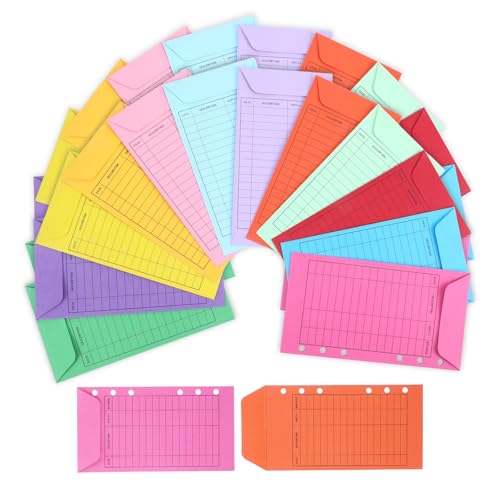 24Pcs Cash Envelopes for Budgeting,A6 Money Envelopes for Cash Stuffing