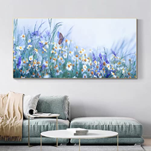 Photos pour Chambre et Salon Fleur Papillon - Toile Décoration Maison 30x60cm