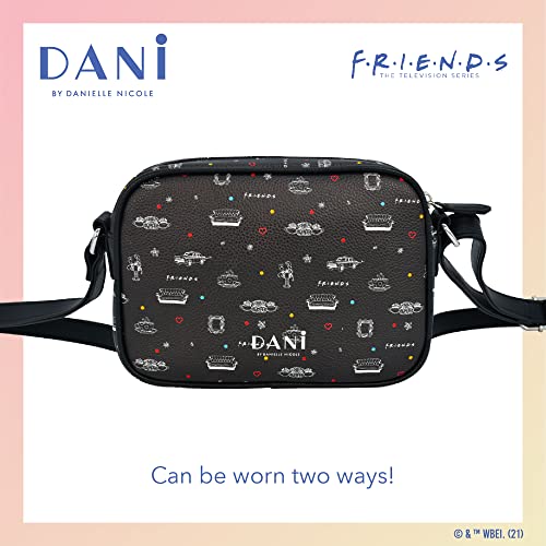 Danielle Nicole DANI Friends Central Perk Logo Crossbody Bag, Purse for Women, Black3