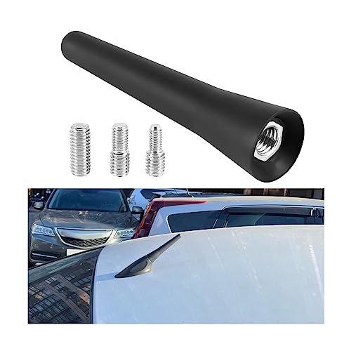 CGEAMDY Car Aerial, Antena Corta Universal de Coche, Pequeño Accesorio para Radio de Coche, Aadaptadores M4, M5, M6 con Fuerte Función de Recepción FM/Dab, Antena Coche para Todos los Modelos