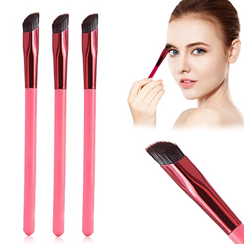 3PC Multi Functional Eyebrow Brush Concealer Contour Professional Eyebrow Brush Multi Function Angled Eyebrow Brush（Black Small）