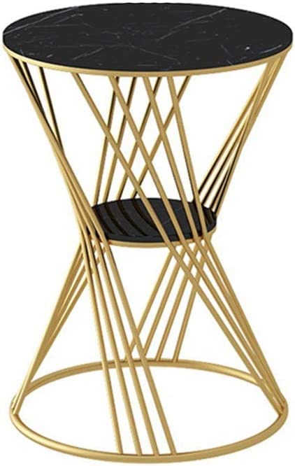 NU INVENTION Flower Stand, Black MDF Finish Small Round Table for Living Room Office Bedroom Balcony Corner Table for Wedding..