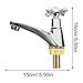 UKCOCO 3 Pairs Bathroom Sink Faucets, Classic Waterfall Design, Copper Finish, Brass Material, Single Hole Installation, 15X14cm, 10206QPEOF15P68F91Z