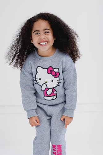 Image of Hello Kitty Girls' 2-Piece Sweatshirt and Joggers Set Toddler to Big Kid