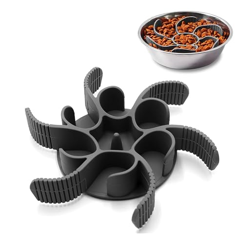 Anti Schling Napf Hund Schlingnapf Hunde Langsamer Fressnapf Hundenapf Langsam Fressen trockenfutter Slow Feeder Hundenäpfe Einfügung Reduzieren Übermäßiges Essen Schneidbar für Katzen Haustiere
