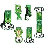 Magnetic Soccer Field Bookmarks Set of 4 – Creative Folded Magnetic Page Markers for Sports Fans, Study, and Reading