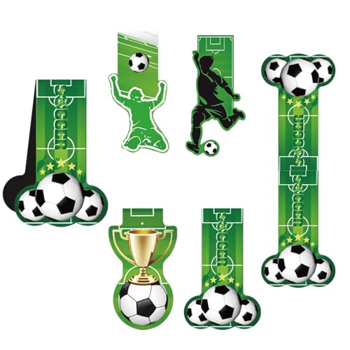 Magnetic Soccer Field Bookmarks Set of 4 – Creative Folded Magnetic Page Markers for Sports Fans, Study, and Reading