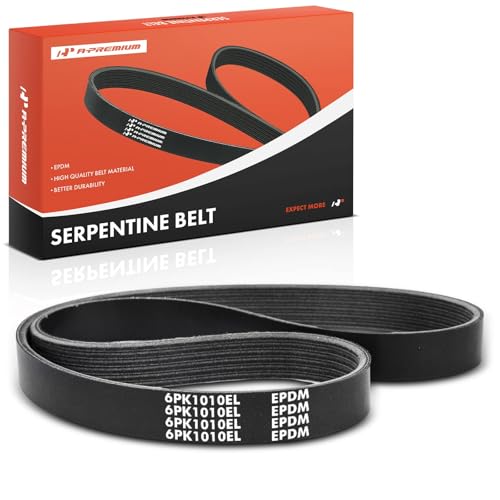 A-Premium Stretch Fit Serpentine Drive Belt Compatible with Ford -