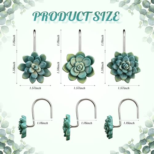Recopilación de Ganchos decorativos para cortinas de ducha . 12 Imagen adicional