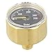 Scuba Diving Pressure Gauge 350bar with M10x1 and G1/8 Thread, Brass Dive Cylinder Gauge for Underwater Use, Yellow(M10x1 Thread)