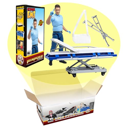 Figures Toy Company EMT & Stretcher Accessory Set for Wrestling Figures