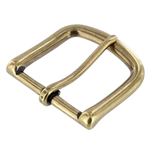 1035 1 1/2" Antique Brass, Heel Bar Buckle, Solid Brass-Ll #TOP2