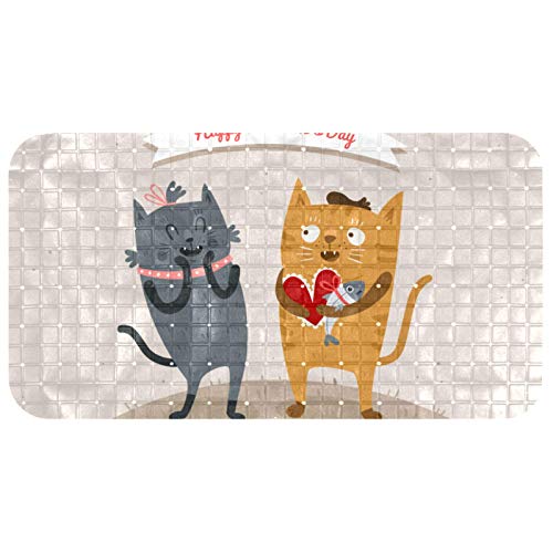 Alfombrillas de bañera bebé Bennigiry 37x68cm San Valentín 2