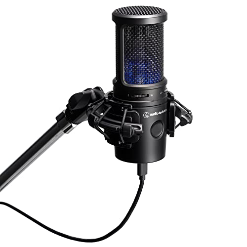 Image of Audio-Technica AT2020USB-X Cardioid Condenser USB Microphone (Black) and Audio-Technica AT8455 Shock Mount