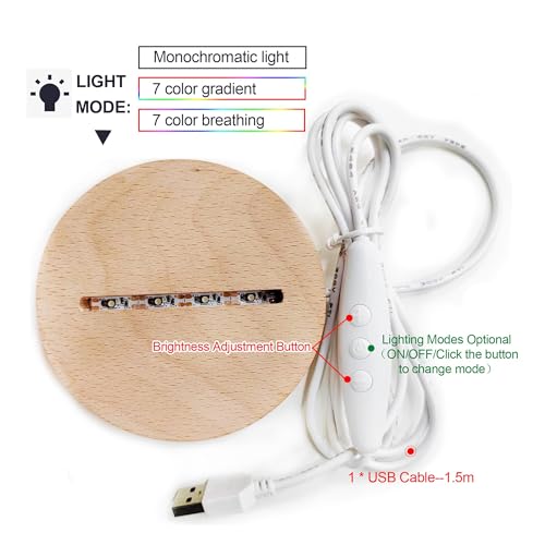 Lámpara de noche personalizada para bebé diseño 3 miniatura 5