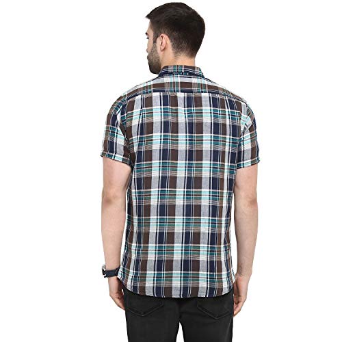 Image of Red Tape Men's Checkered Regular Fit Casual Shirt