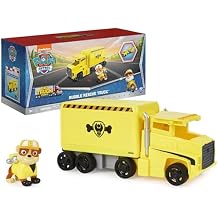 Paw Patrol, Big Truck Pups Rubble Transforming Toy Trucks with Collectible Action Figure, Kids Toys for Ages 3 and up