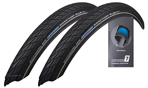 2X Schwalbe Marathon Plus 47-622 Drahtreifen SmartGuard 28x1.75...